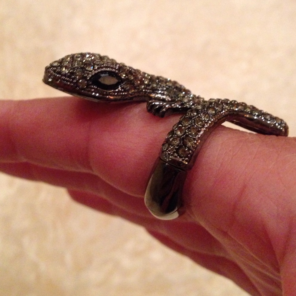 Lizard Cocktail Ring - image 3